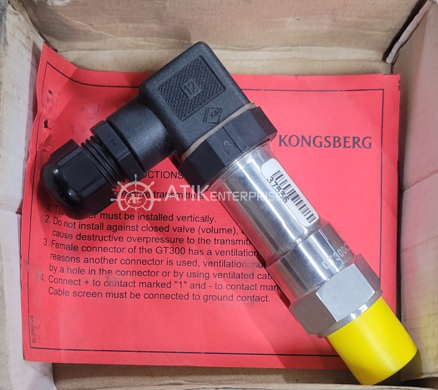 KONGSBERG GT 300 PRESSURE TRANSMITTERS / S NO : 37556