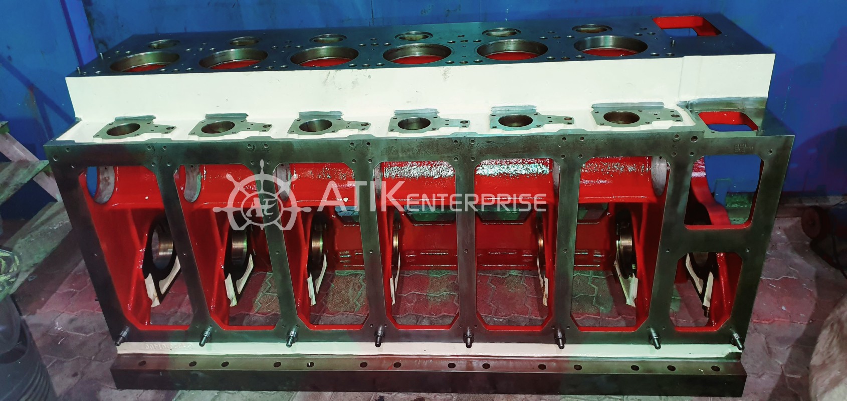 MAN B&W 6L16/24 ENGINE BLOCK